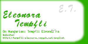 eleonora tempfli business card